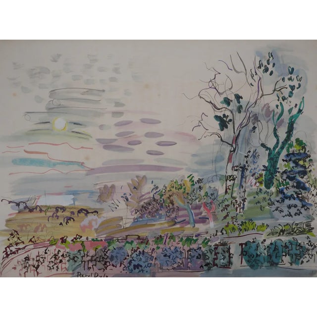 Raoul Dufy, Sun in the Forest, 1953, Original Lithograph For Sale - Image 7 of 7