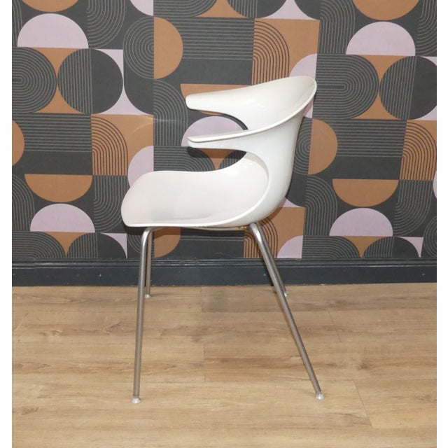 Metal Vintage Italian Loop Plastic Stacking Chairs, 2010, Set of 4 For Sale - Image 7 of 18