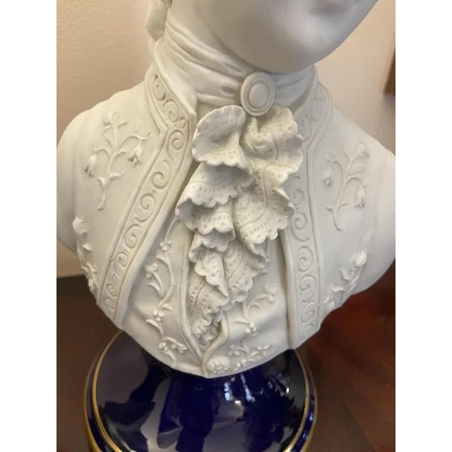 1980s Porcelain Busts, Italy, 1980s, Set of 2 For Sale - Image 5 of 12