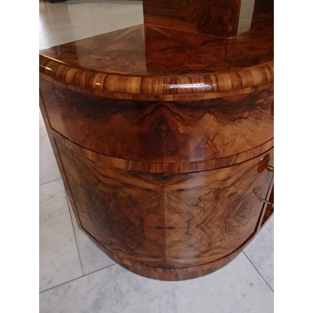 Wood Walnut Sideboard from Villa, 1930s For Sale - Image 7 of 14