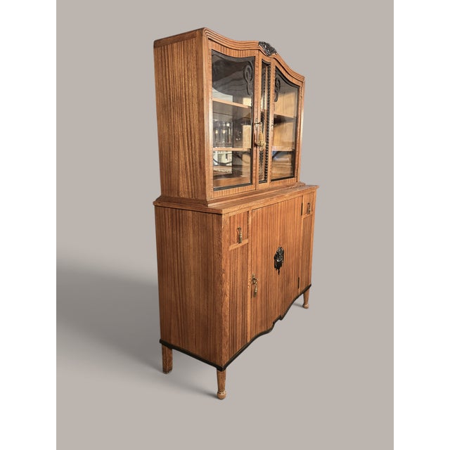 De Coene Frères Vollständiges b.l.m. Zebrano Speisezimmer, Kortrijk 1927, 1920s, Set of 7 For Sale - Image 6 of 18