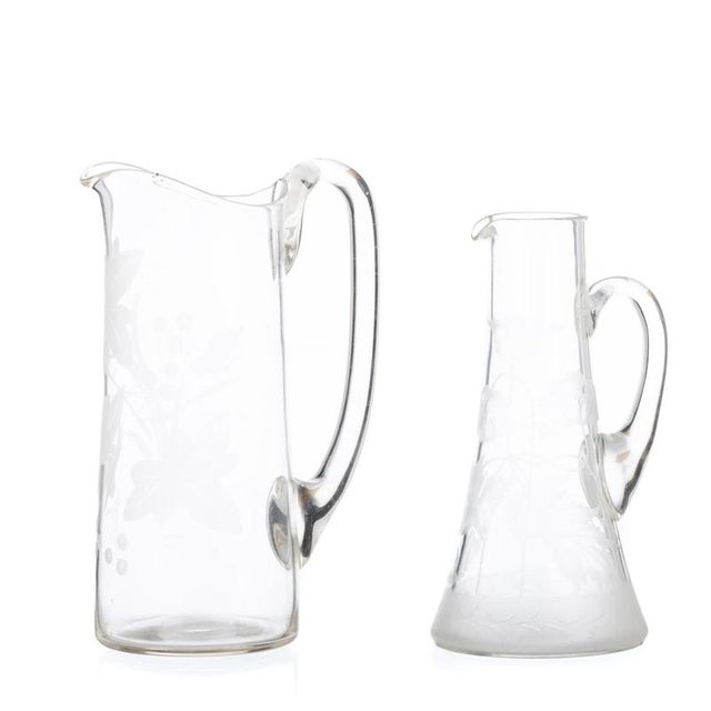 20th Century Glass and Crystal Mugs, Set of 2 For Sale - Image 6 of 6