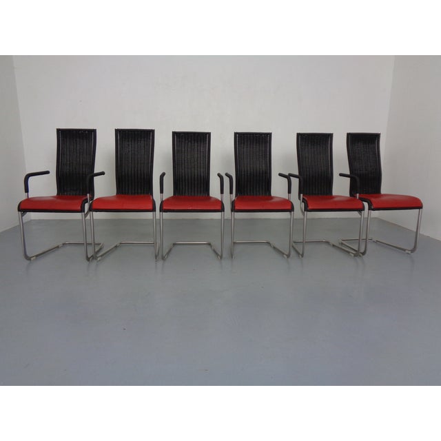 Kragstuhl D21 & B20 Cantilever Chairs by Jean Prouve & Axel Bruchhäuser for Tecta, 1980s, Germany, Set of 6 For Sale - Image 6 of 18