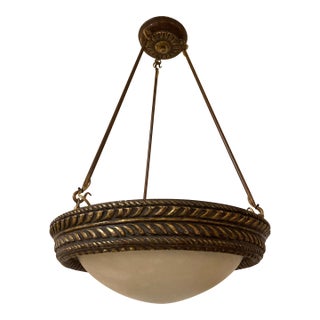 Michael Taylor Alabaster Ceiling Fixture With Stationary Rods -2 For Sale