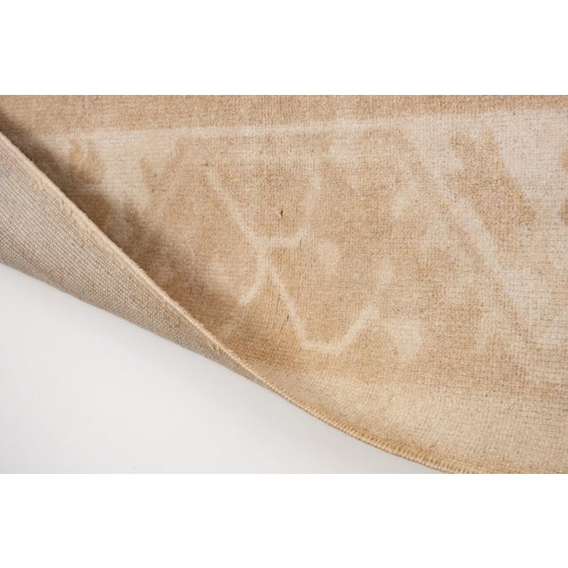 Vintage Turkish Oushak Rug With Pastel Color 5'4'' X 8'4'' For Sale - Image 10 of 11