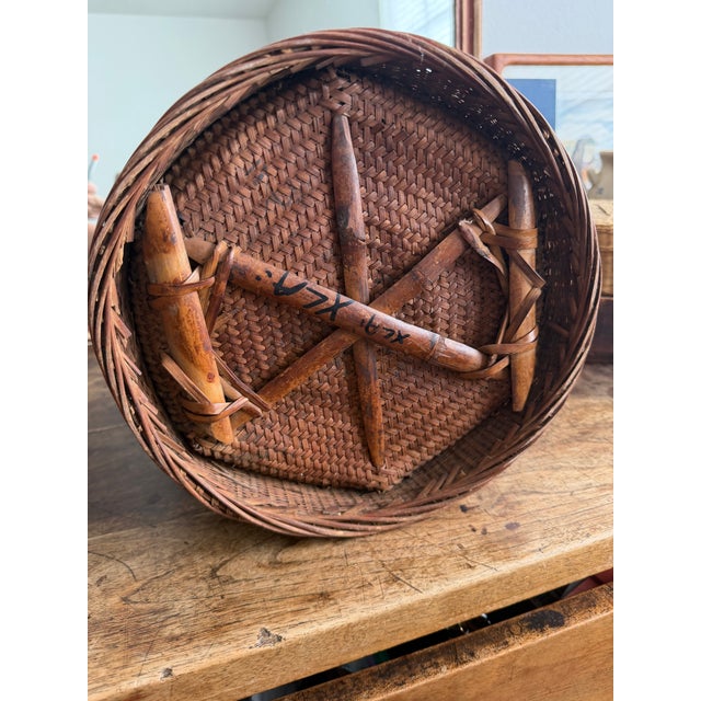 1950s Traditional Chinese Wedding Basket For Sale - Image 6 of 9