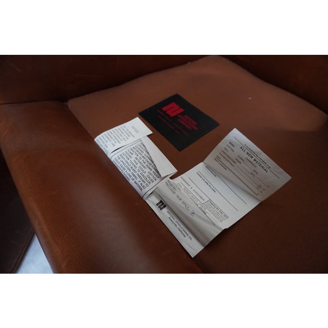 1990s Leather Poete Armchair by McNamara & Hirschman For Sale - Image 10 of 16