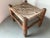 Tan Vintage Woven Oak Stool For Sale - Image 8 of 12