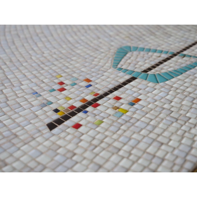 Mid-Century Freeform Kidney-Shaped Mosaic Table with Hairpin Legs by Berthold Müller Oerlinghausen, 1950s For Sale - Image 15 of 18