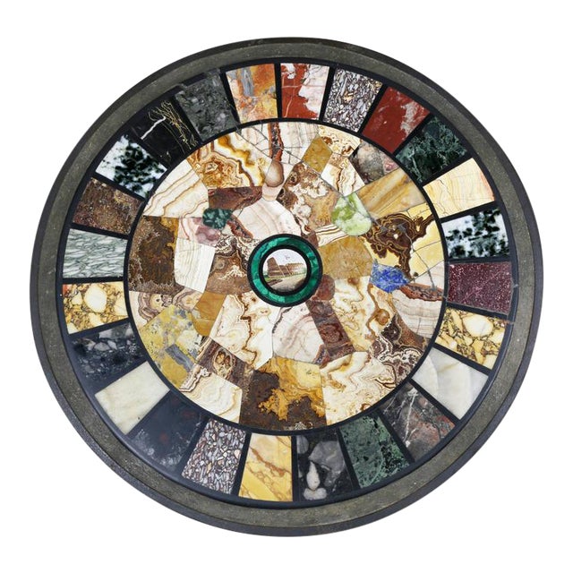 Italian Micromosaic and Specimen Marble Occasional Table For Sale
