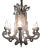 Crystal Six-Arm Chandelier For Sale