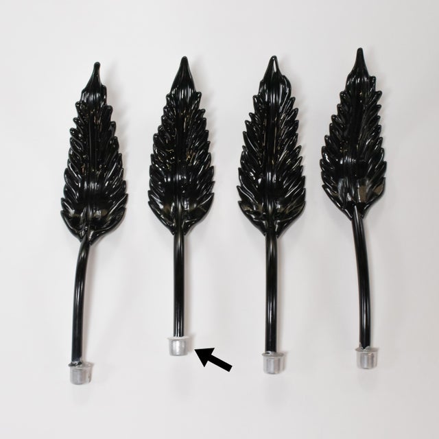 Ca’ Rezzonico’ Style Black & Clear Murano Glass Chandelier in the Manner of Giuseppe Briati For Sale - Image 10 of 18