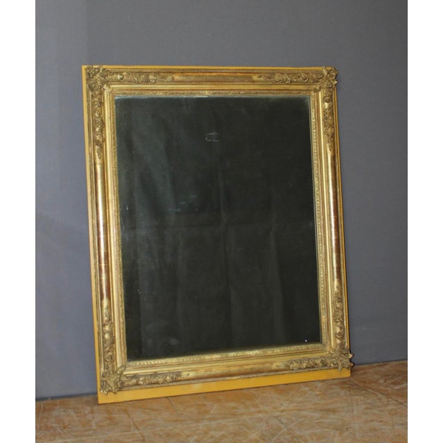 19th Century Restoration Mirror in Gilded Stucco For Sale - Image 9 of 12