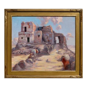 1903 Walpi Hopi Village, Arizona First Mesa Landscape by Marion Kavanaugh Wachtel