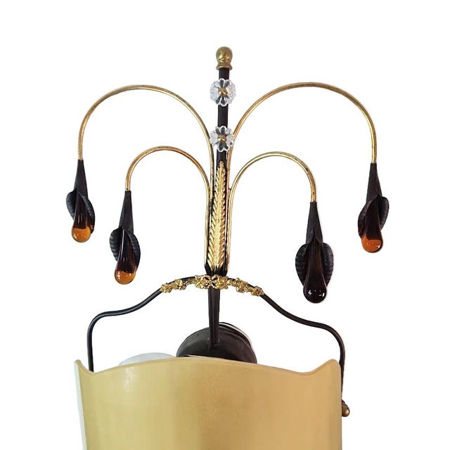 1990s Venetian Amber Glass Sconces - a Pair For Sale - Image 13 of 16