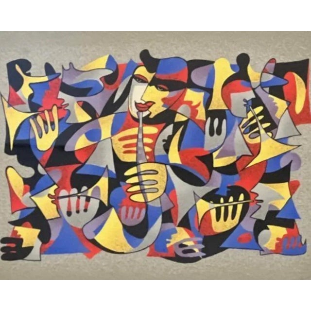 Abstract Mid-Century Abstract Anatole Krasnyanski Serigraph No. 210/310 For Sale - Image 3 of 9