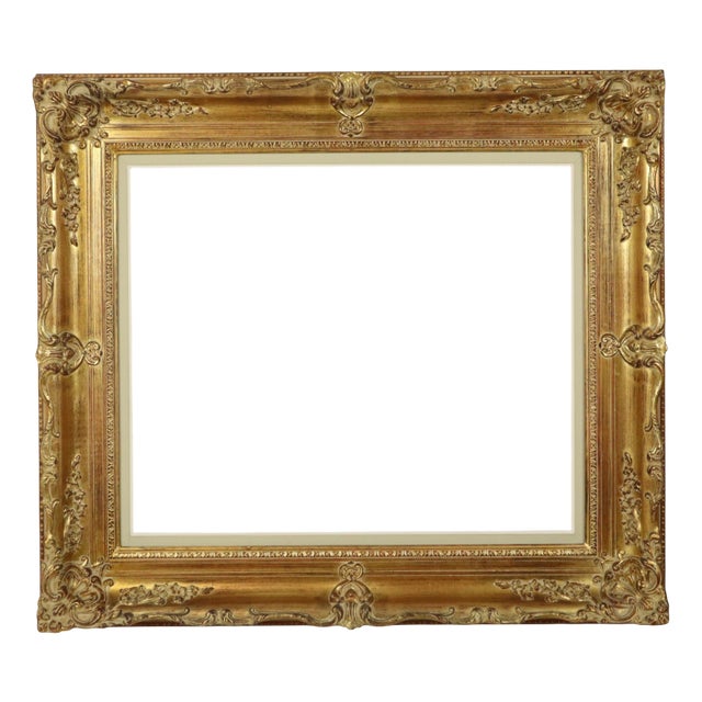 Baroque Style Frame in Classic Gold, 1920s For Sale