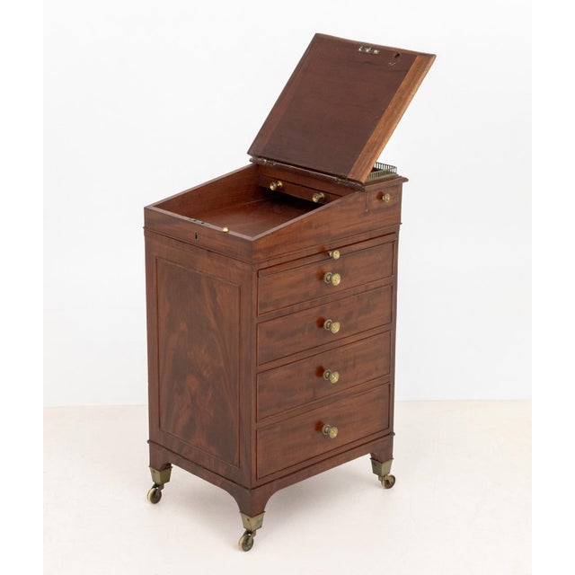 English Regency Mahogany Davenport Desk, 19th Century For Sale - Image 10 of 13