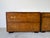 Elegant and timeless, this pair of vintage John Widdicomb nightstands showcases beautifully figured burl wood veneer with...