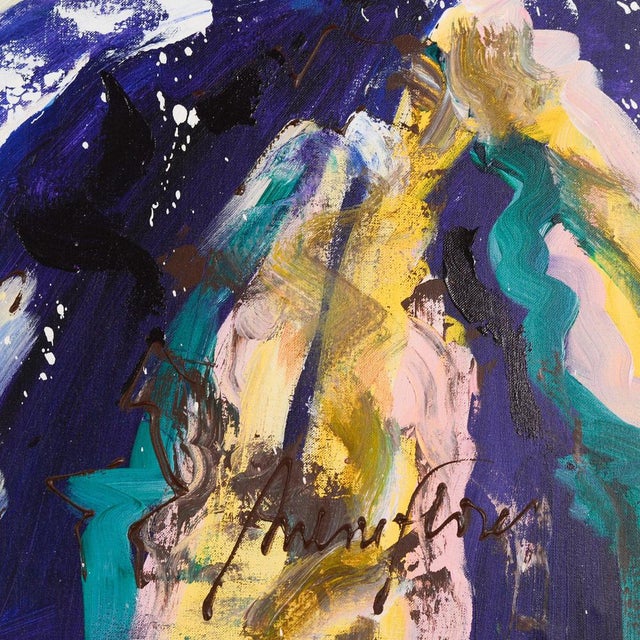 1960s Antoni Ferrer Palero, Seascape Study, Large Oil on Canvas For Sale - Image 5 of 9