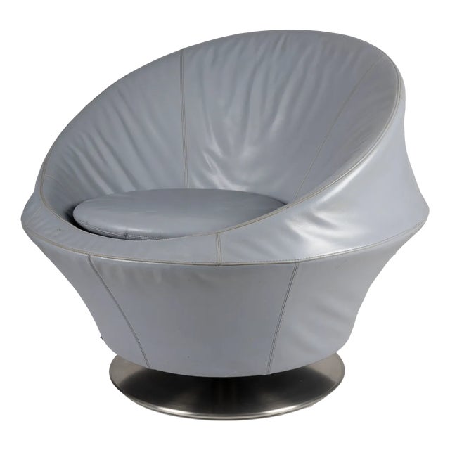 Grey Leather Leolux Ophelia Chair, 2000s For Sale
