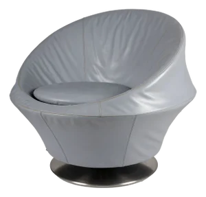 Grey Leather Leolux Ophelia Chair, 2000s