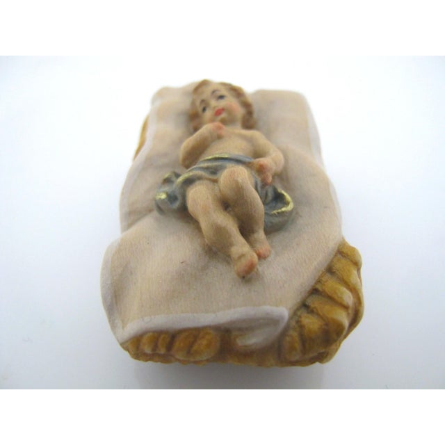 ANRI Anri Italy Karl Kuolt Baby Jesus Nativity Manger Christmas Figurine For Sale - Image 4 of 8