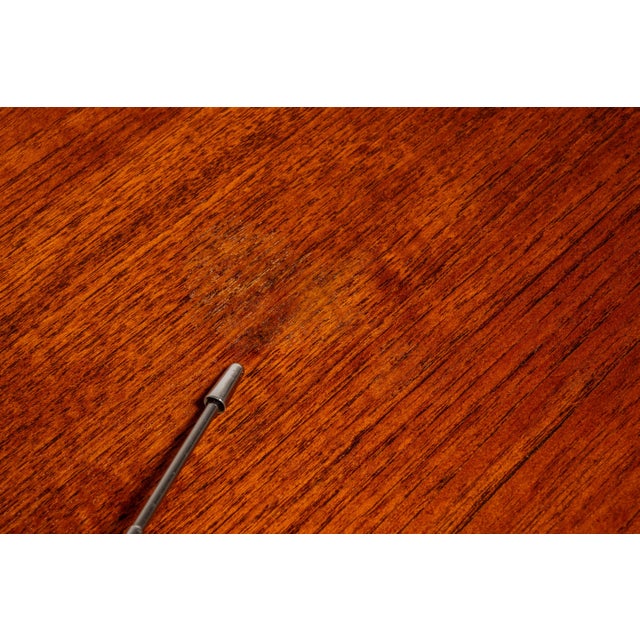 Brown Danish Mid-Century Modern "Floating" Executive Desk in Teak by Dyrlund, Denmark, C. 1960s For Sale - Image 8 of 18