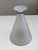 Postmodern Frosted Glass Vase With Black Band For Sale - Image 3 of 8