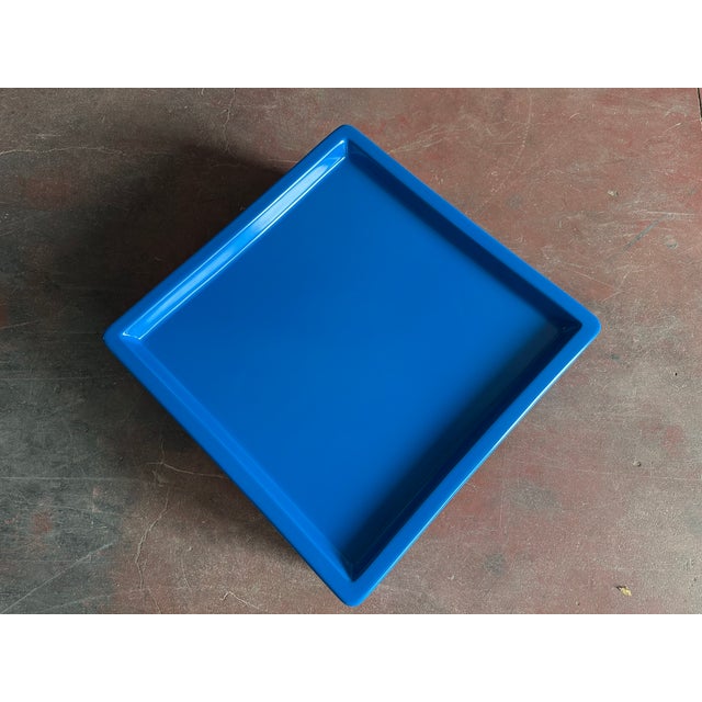 Blue Fiberglass Coffee Table, 1960s For Sale - Image 6 of 8