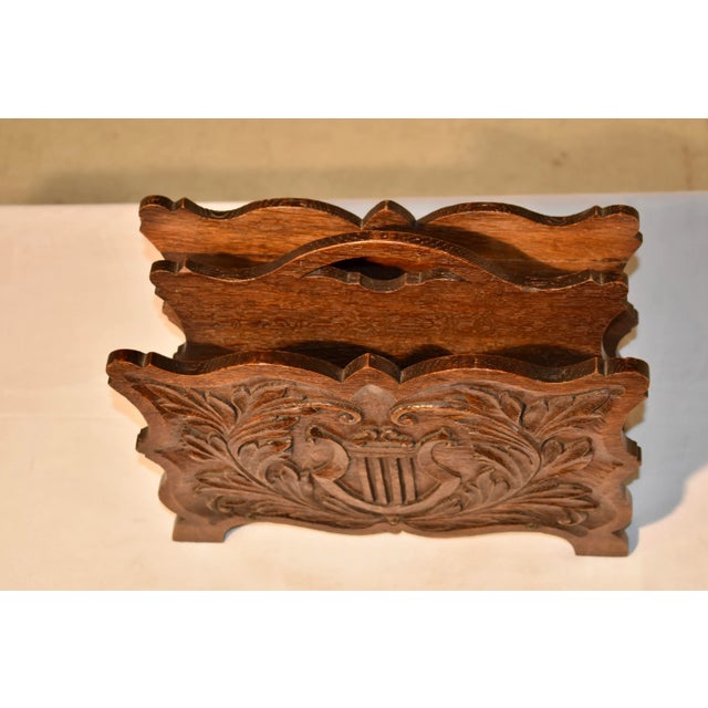 Edwardian Oak Magazine Rack, Circa 1900 For Sale In Greensboro - Image 6 of 7