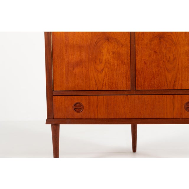 Mid-Century Modern Danish Teak Corner Cabinet with Drawer, 1960s For Sale - Image 12 of 14