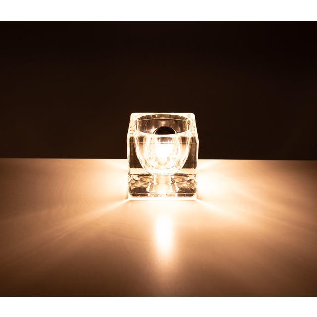 Glass Cube Tube Lamp from Peill & Putzler, Germany, 1970s For Sale - Image 7 of 11