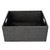 Artifacts Rattan Rectangular Basket with Cutout Handles in Tudor Black - 14" For Sale - Image 10 of 10