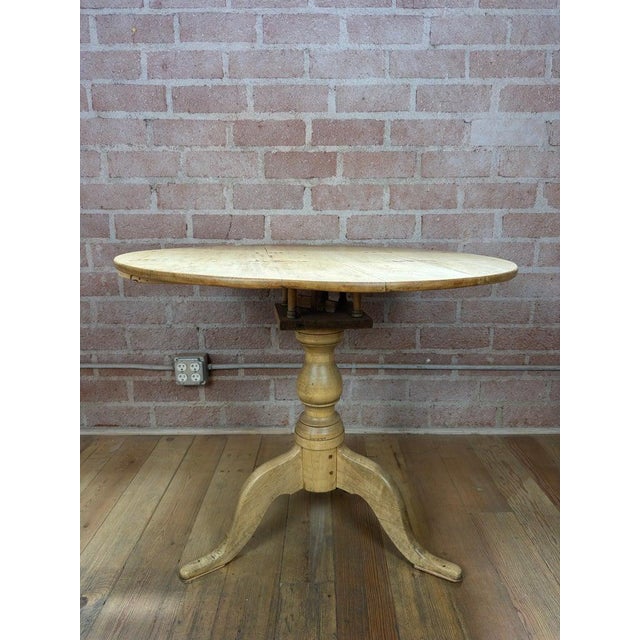 19th Century Swedish Gustavian Tilt-Top Table in Bleached Pine For Sale - Image 14 of 15