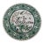 Vintage Famille Verte-Style Decorative Porcelain Plate – Made in Macau For Sale