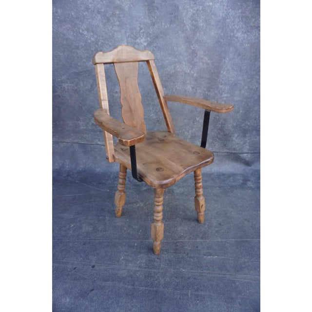 1930s 1930s Monterey a-Frame Captains Chair For Sale - Image 5 of 7