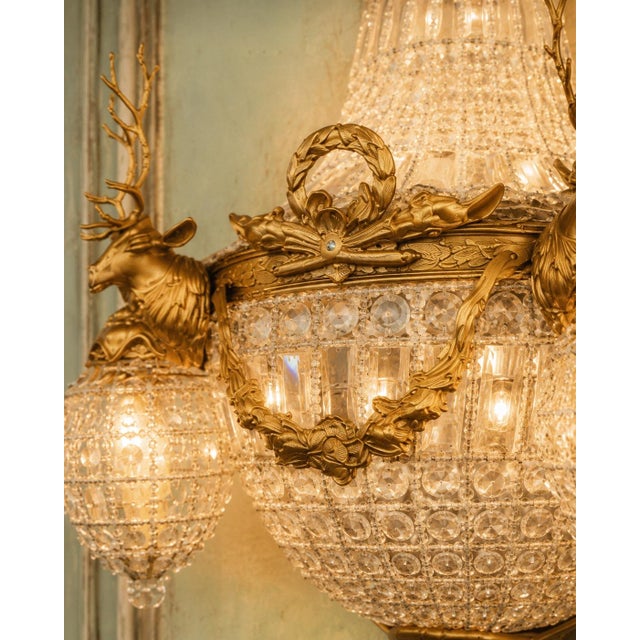 1980 French Artisan Louis XVI Gold Bronze Sconces Wall Lamps - Pair For Sale - Image 10 of 12