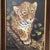 Safari Vintage Wildlife Oil Painting on Canvas "Leopard Cub" Signed Framed For Sale - Image 3 of 12