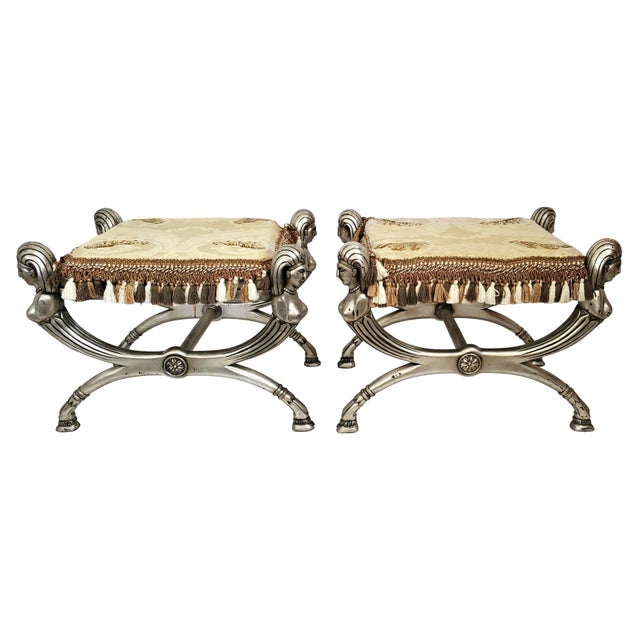 Christian Dior Bench Pair Bedroom For Sale - Image 4 of 16