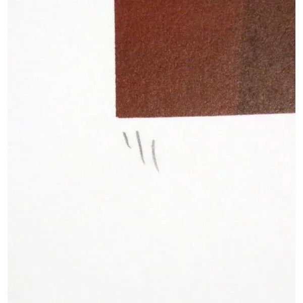 1977 Kristen Gipson Original Abstract Monoprint Original on Paper Unframed For Sale - Image 4 of 4