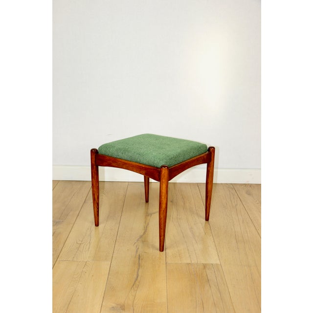 Stool with Green Seat from Edmund Homa, 1970s For Sale - Image 4 of 7