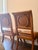 Pair of Bernhardt Handcrafted Wood & Leather Dining Chairs Made in Thailand For Sale - Image 11 of 11