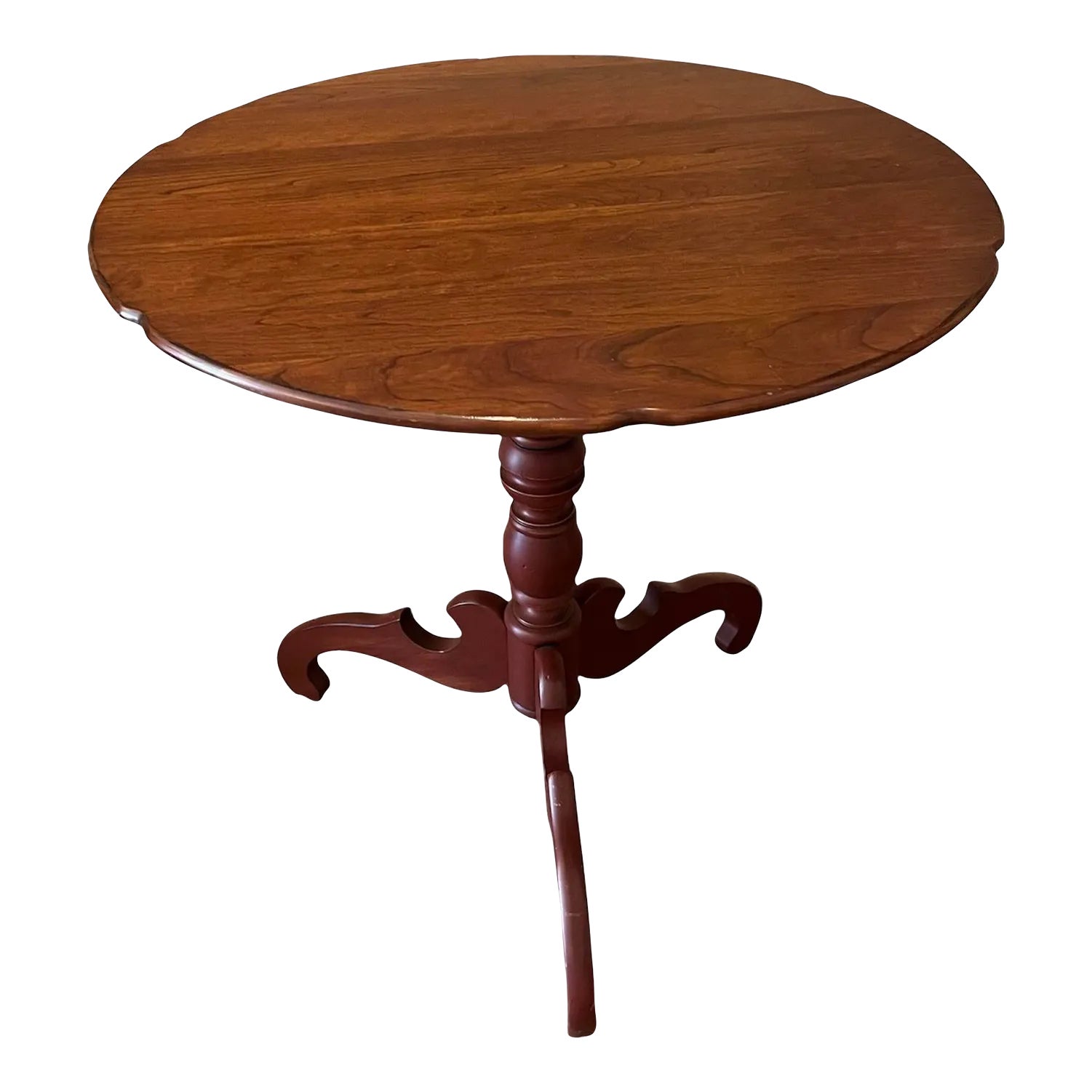 1990s Pennsylvania House Cherry Side Table, Numbered, Solid Wood Chairish