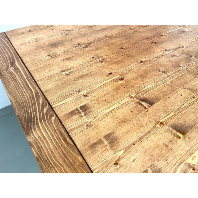 Pine Dining Table by Georges Robert, 1970s For Sale - Image 13 of 17
