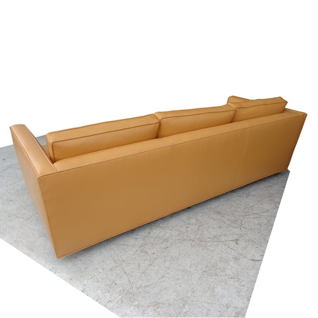 Animal Skin Mid-Century Modern Dunbar Style Sofa For Sale - Image 7 of 10