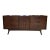 Vintage Mid-Century Modern Walnut Long Dresser With Mirror Kent Coffee Style For Sale