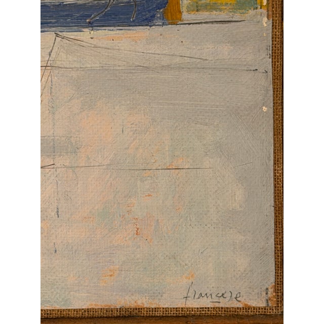 Evening Window, 1966, Oil Painting on Canvas, in Very Good conditions. Designed 1960 to 1969