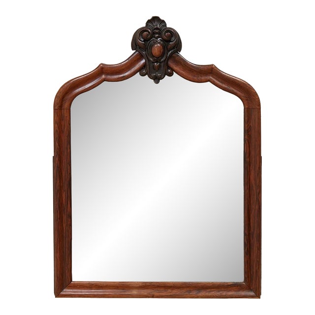 Early 20th Century Victorian Solid Oak Mirror For Sale