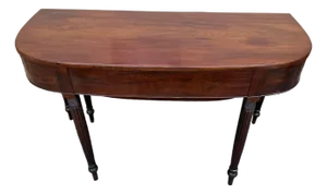 Antique English Federal Style Mahogany Gate Leg Dining Table
